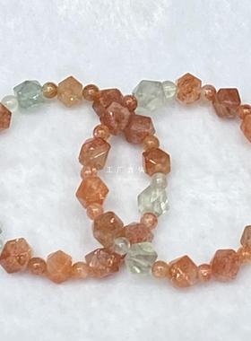 天然阿鲁沙切角刻面八手链