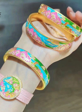 沙金999烧蓝珐瑯彩三生世