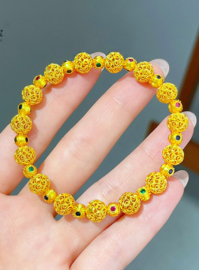 新中式古法沙金珐琅花丝彩