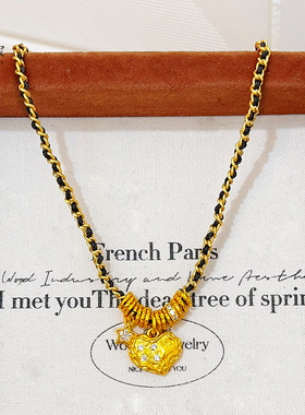 新中式沙金点钻陨石爱心盘