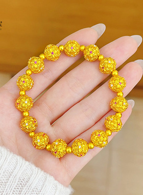 金店同款古法沙999桂花绣