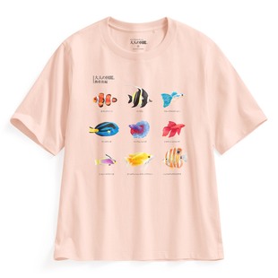 诚衣 大人 印花T恤 女 图鉴宽版 lativ