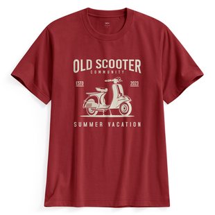 摩托车印花T恤 男 诚衣 lativ