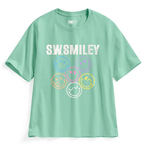lativ 诚衣 S.W.SMILEY®宽版印花T恤-06-女