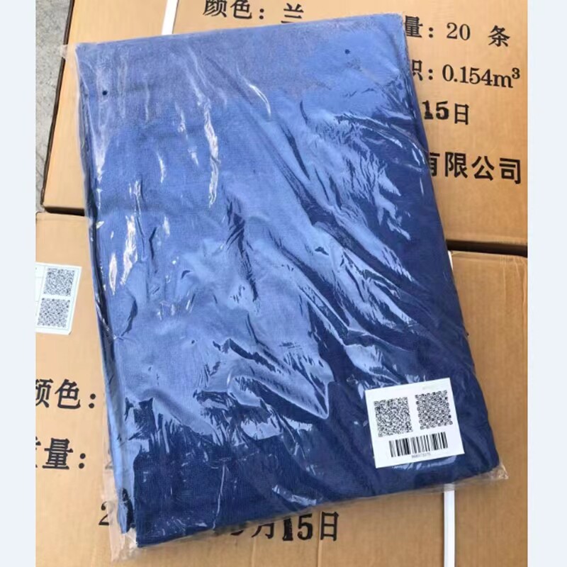 纯正品纯棉纯色海蓝色毛巾被毯子盖毯单人学生加厚夏季单位宿舍用