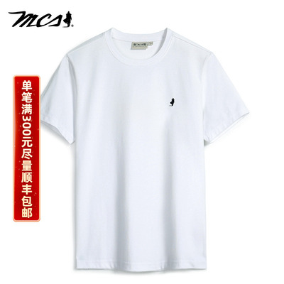 MCS短袖休闲中青年T恤男