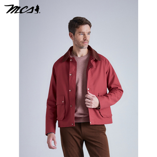 MCS男装秋冬款复古猎装无蜡夹克登山工装外套巴恩风狩猎男女茄克