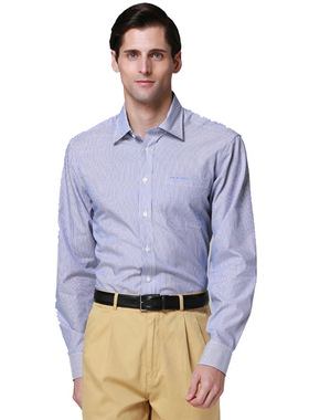 LONDON FOG/伦敦雾品质男士秋薄款棉制大码长袖衬衫衬衣LS11WH008