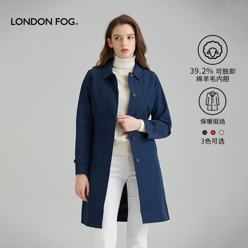 伦敦雾秋冬女装时尚英伦风外套