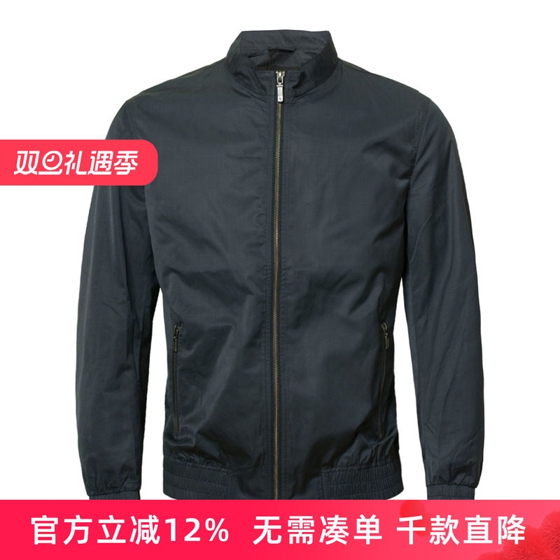 圣大保罗专柜品质男士休闲外套春季薄款POLO立领单夹克PS14WJ021