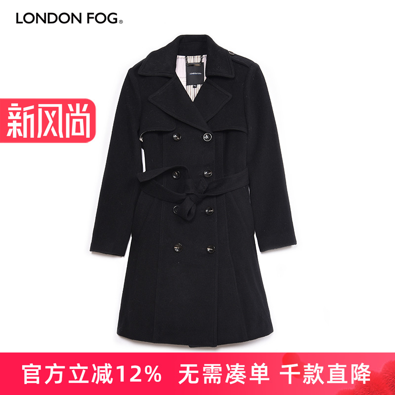 LONDONFOG/伦敦雾羊毛女呢大衣