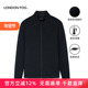 FOG 伦敦雾立领拉链抓绒衣秋冬款 休闲卫衣单外套开衫 LONDON 男士