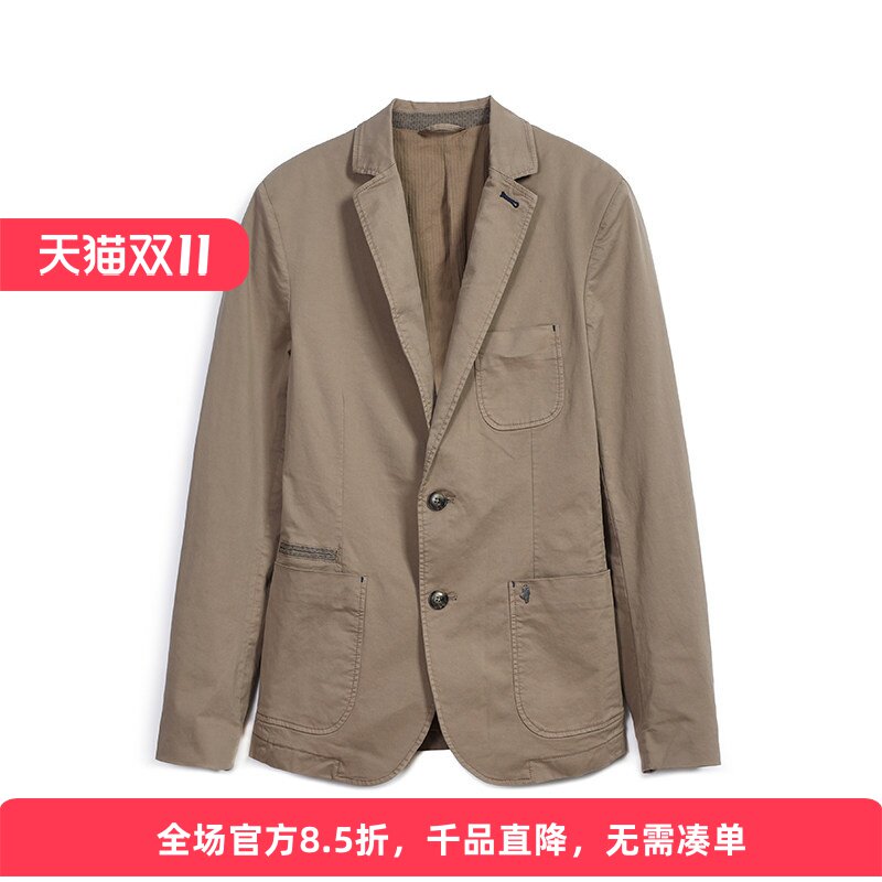 MCS水洗春季美式复古薄休闲西服