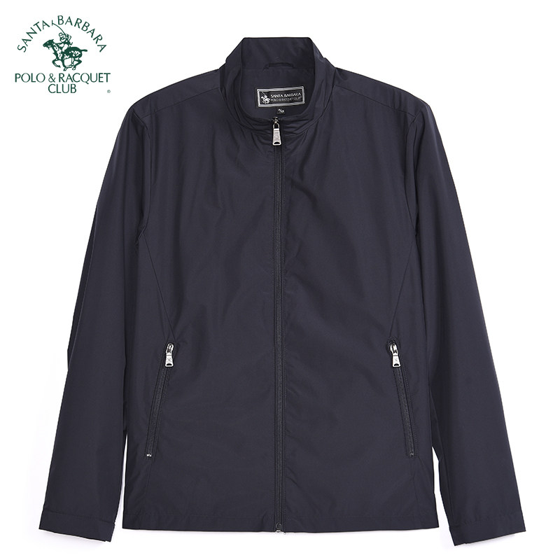 圣大保罗正品男装2025春秋新款立领夹克休闲单外套合身版百搭潮款