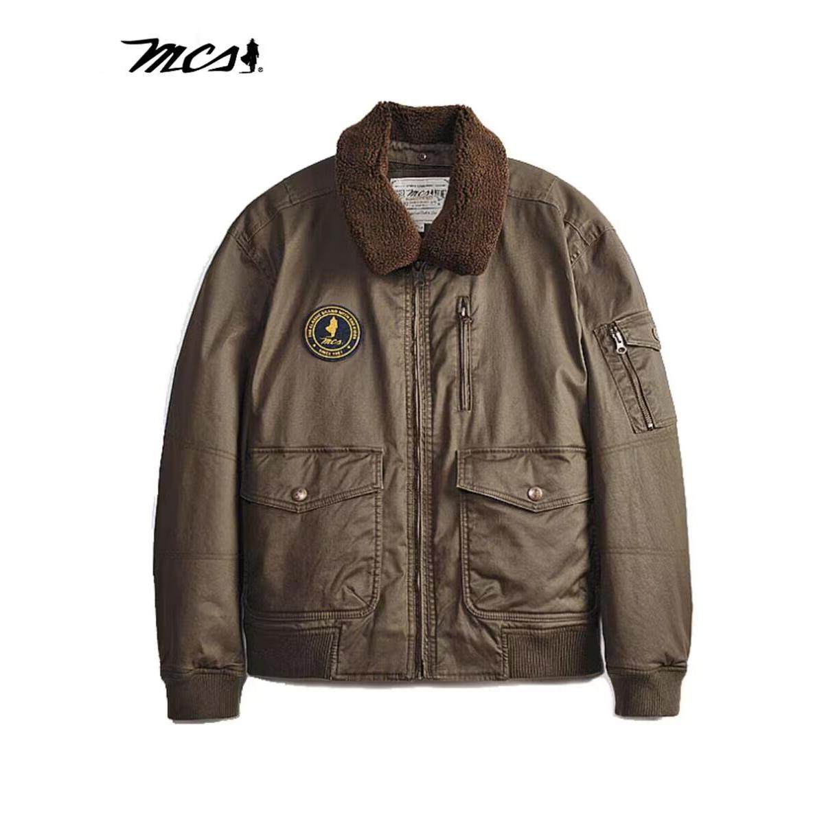 MCS男装松身版短款棉衣