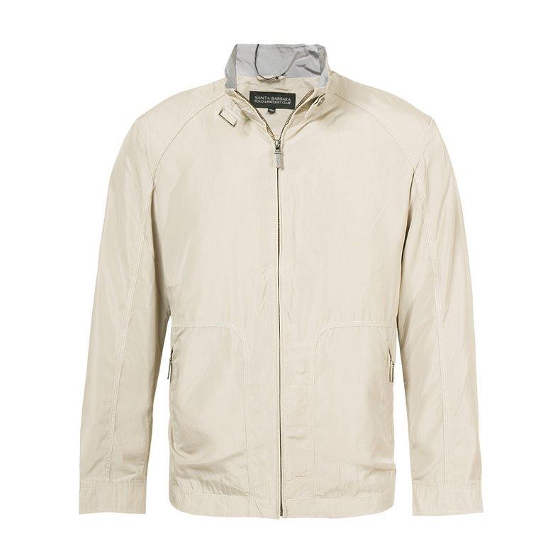 圣大保罗专柜品质男士春季薄款翻领大码纯色薄外套夹克PS12WJ010