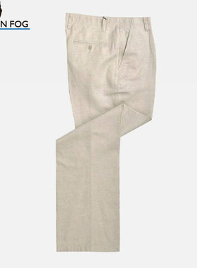 LONDON FOG/伦敦雾夏季款男士商务亚麻+棉透气休闲裤LS11WP115
