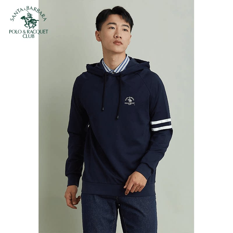 圣大保罗正品男装春秋连帽宽松