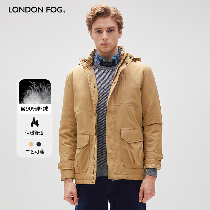 LONDONFOG冬季加绒防风夹克男
