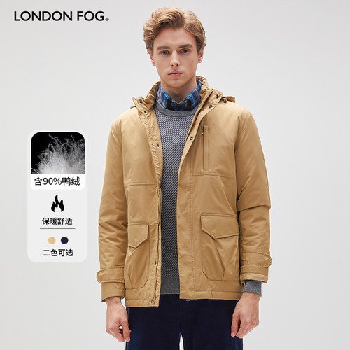 LONDONFOG冬季加绒防风夹克男