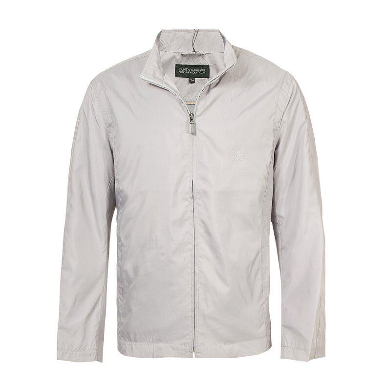 圣大保罗品质春季薄款男士商务休闲纯色立领单夹克外套PS12WJ006