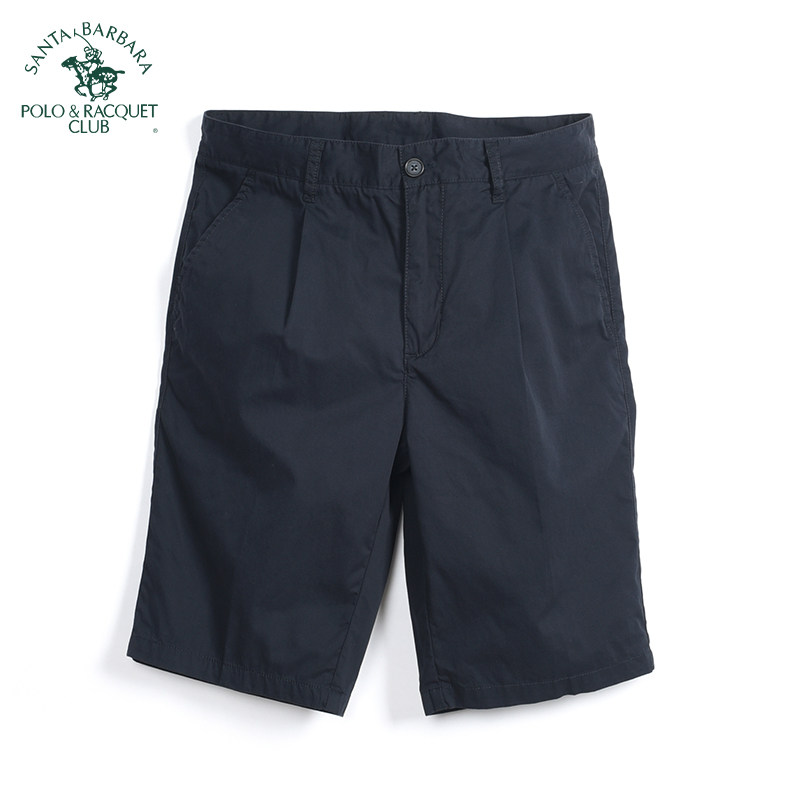 圣大保罗男装五分裤大码短裤宽松全棉5分中裤薄款宽松版休闲裤子