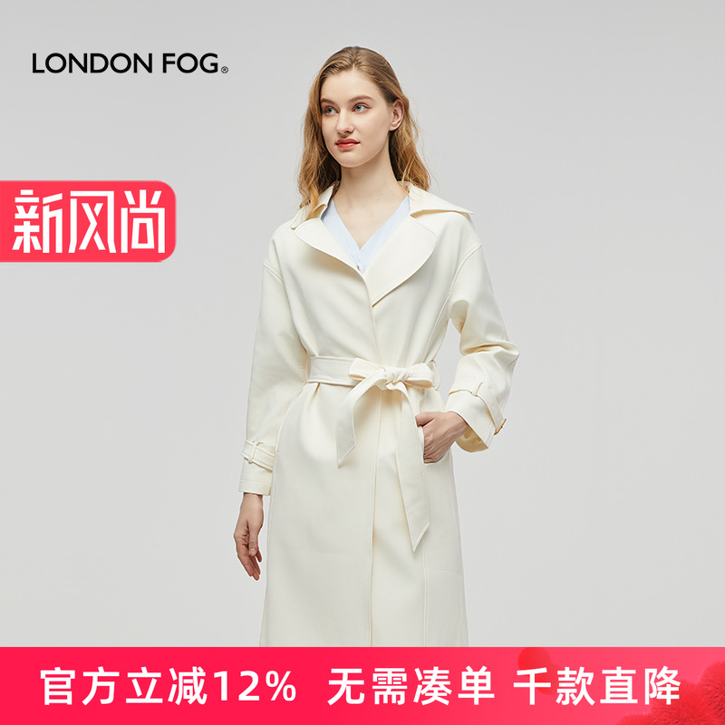 LONDONFOG中长款英伦风风衣女