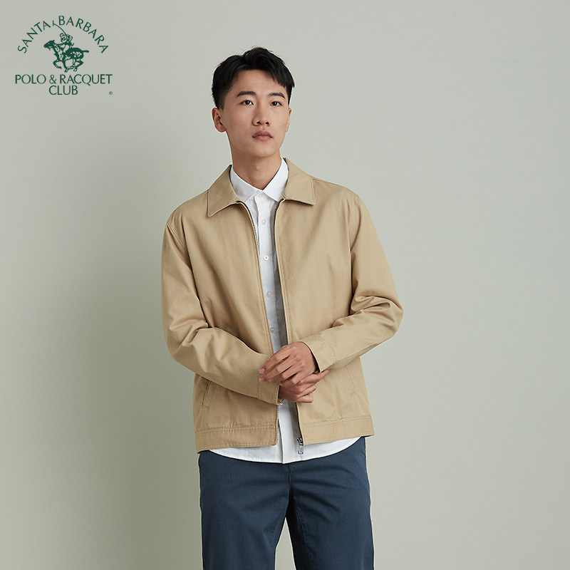 圣大保罗男装夹克春秋翻领