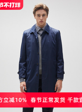 LONDON FOG/伦敦雾秋冬款男士中长款风衣羽绒外套英伦风休闲派克