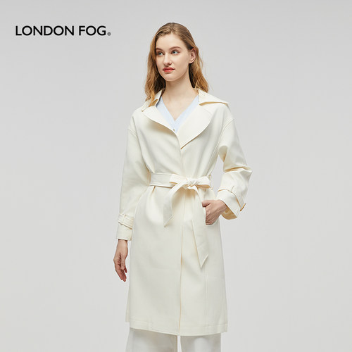 LONDONFOG中长款英伦风风衣女