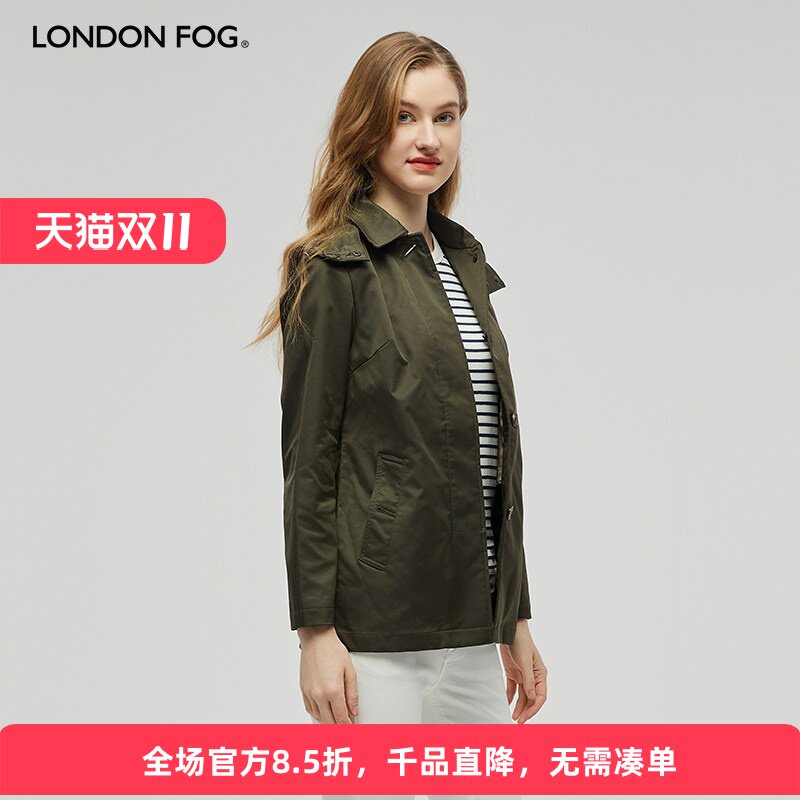 LONDONFOG秋季新款工装风衣