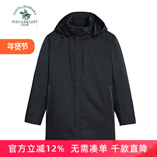 圣大保罗中年男羽绒服秋冬款连帽休闲百搭保暖外套上衣父亲装简约