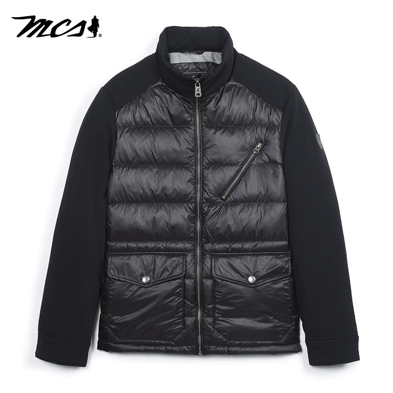 MCS冬季男装休闲立领羽绒服