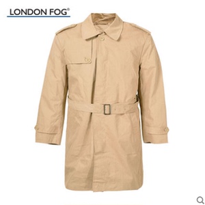 LONDON FOG/伦敦雾秋冬款大码男士中长款风衣派克外套 LW11WF202