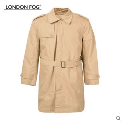 LONDON FOG/伦敦雾秋冬款大码男士中长款风衣派克外套 LW11WF202