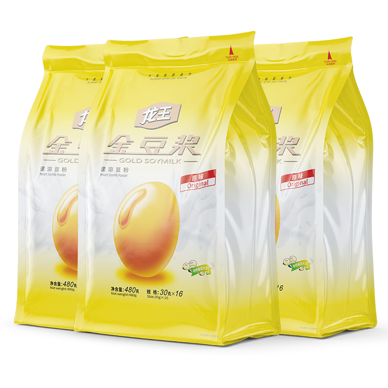 龙王经典金豆浆粉480g*3包囤货装美味