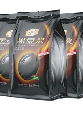 龙王黑豆豆浆粉450g*3包囤货装