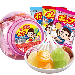 不二家棒棒糖桶装60支水果味儿童节日礼物年货糖果批发喜糖小零食