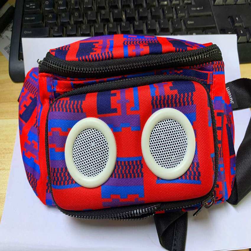 户外用品新款 男女腰包音响运动休闲帆布包 无线蓝牙音箱收银钱包