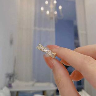 韩国高级感轻奢戒指冷淡风网红爆款ins不掉色可调节小众辣妹饰品