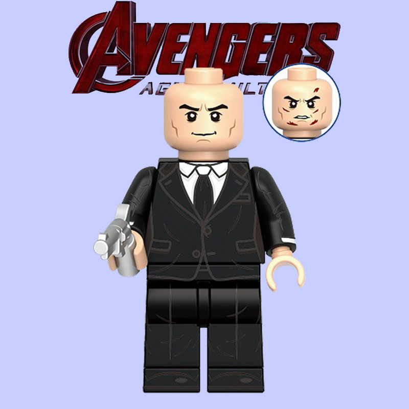 正义联盟超级英雄积木人仔超人莱克斯卢瑟第三方儿童益智拼装玩具