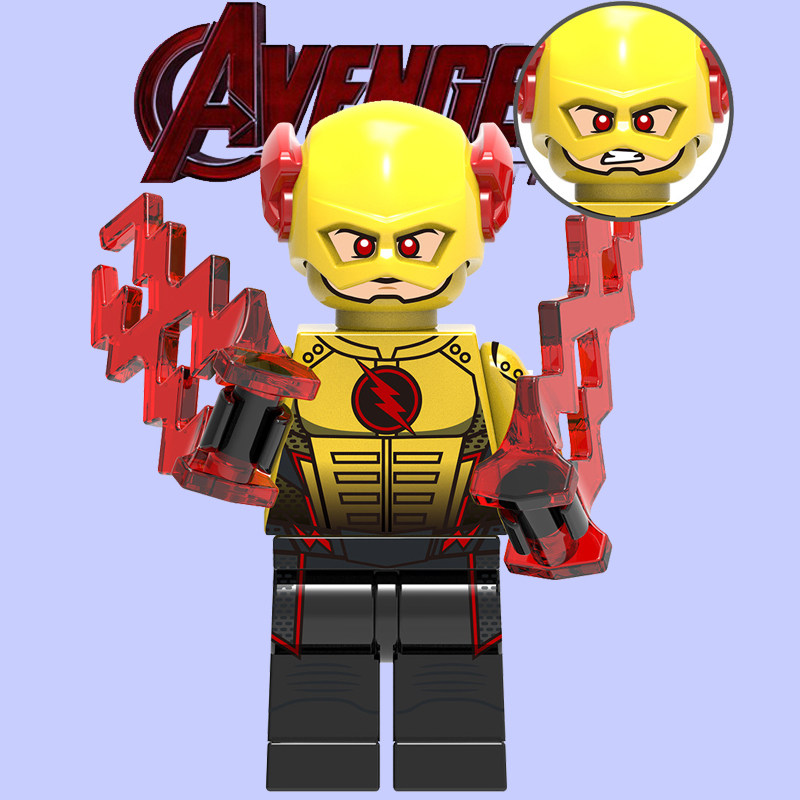 dc正义联盟闪电侠超级英雄963逆闪电人偶拼装积木人仔兼容乐高