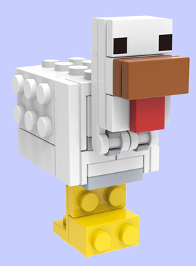 第三方1564鸡我的世界动物人仔男孩拼装积木玩具益智人偶21149