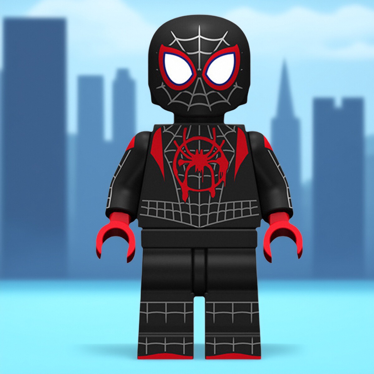 复仇者联盟4XP111终极蜘蛛侠迈尔斯第三方益智拼装积木人仔玩具