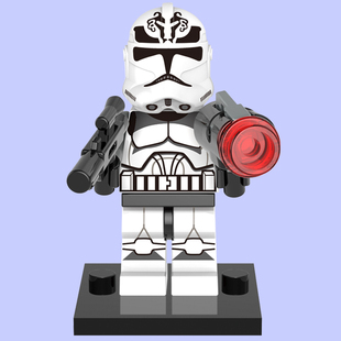 兼容星球大战人仔631狼群克隆兵士兵军队白兵拼装男孩子积木玩具