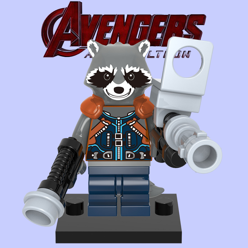 607火箭浣熊银河护卫队复仇者联盟拼装人仔积木玩具sh384 76102