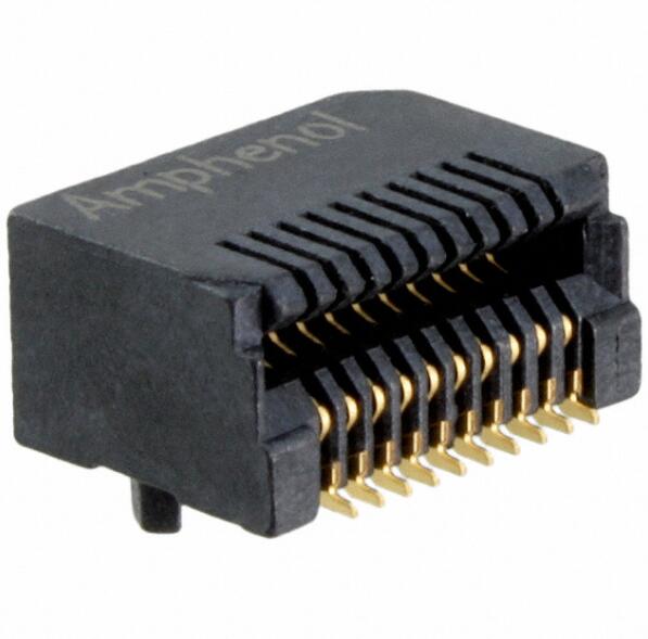 安费诺 UE76-A20-2000T  20P  I/O连接器 SFP+  0.8mm 镀金SMT