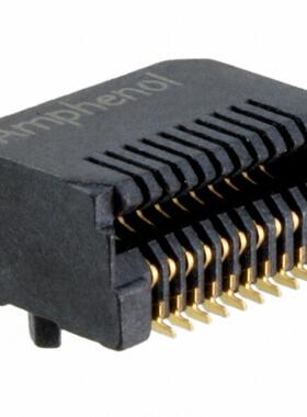 安费诺 UE76-A20-2000T  20P  I/O连接器 SFP+  0.8mm 镀金SMT