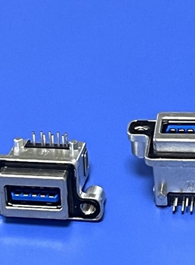 Amphenol 现货 MUSBR-3193-M0 工业防水USB3.0单层连接器 卧式DIP