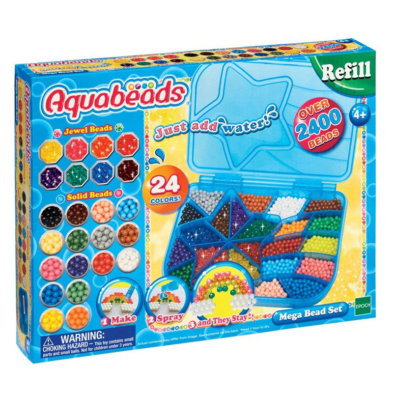스팟 아쿠아비즈 어린이 물 끈끈한 비즈 그림 물 안개 철자 콩 매직 비즈 얼음과 눈 수제 세트